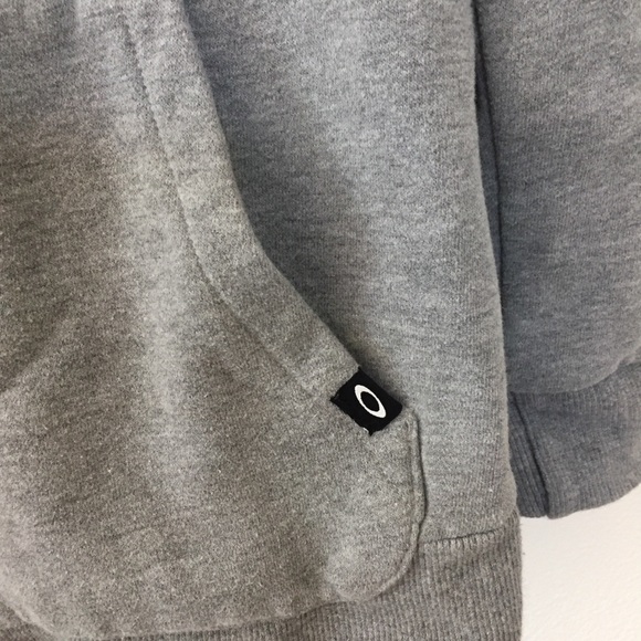Oakley gray hoodie zip up with pattern ins… - Picture 9 of 11